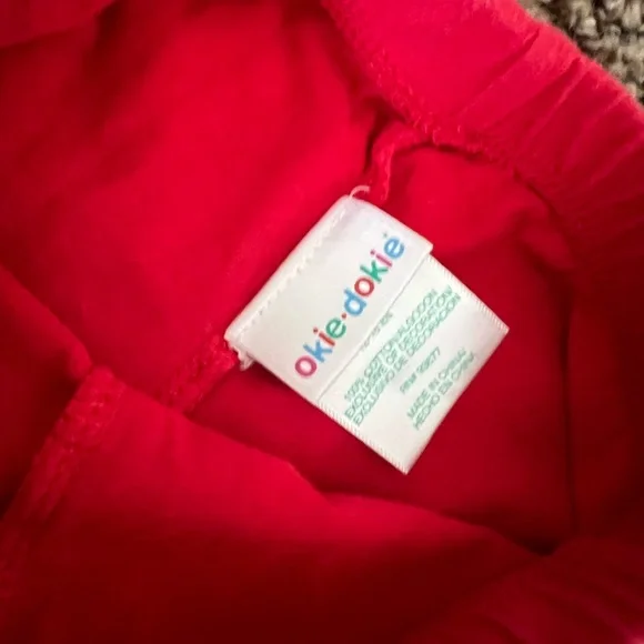 Bright Red Ruffled Pants - Picture 3 of 5